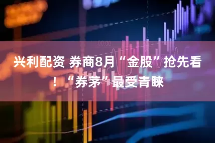 兴利配资 券商8月“金股”抢先看！“券茅”最受青睐